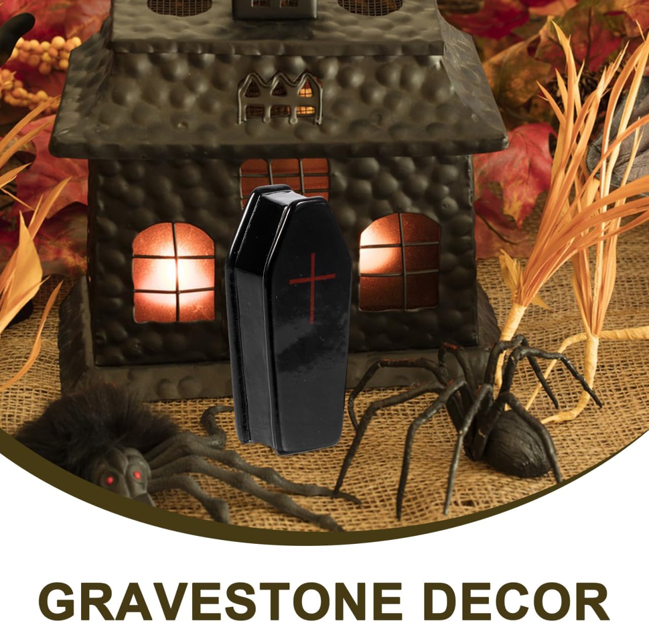 DOITOOL ミニチュア墓石置物ミニフェイク墓地小道具 ミニ樹脂墓石 墓石 不気味なハロウィーンの置物 怖い墓地のシーンDIYクラ