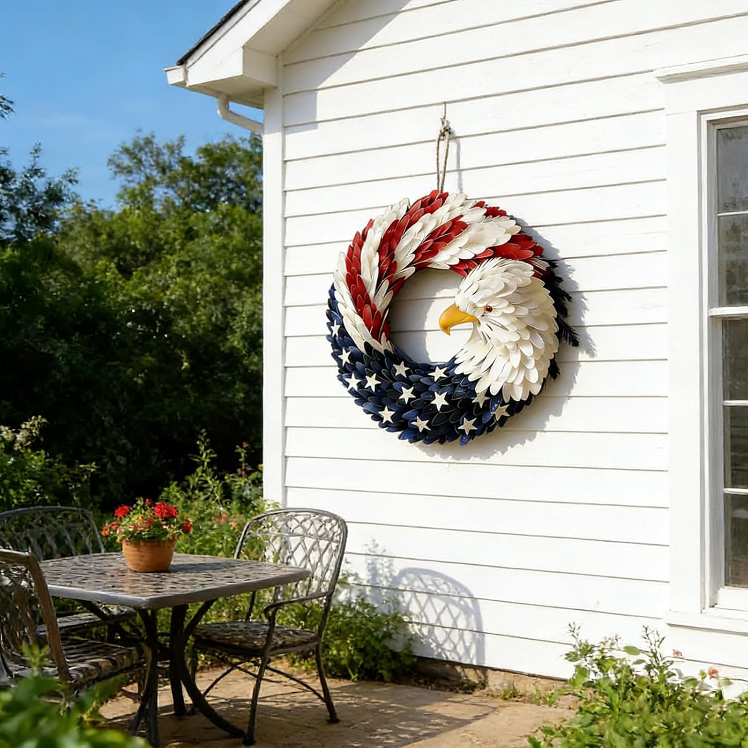 Anniversary Eagle Wreath for Door