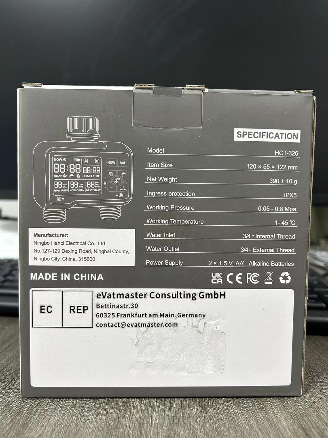 Diagram showing quick installation for USA-type and EU-type faucets, including O-rings, 360 rotating connector, and quick connectors.