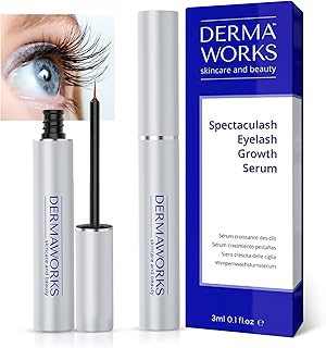 AS SEEN IN VOGUE Spectaculash Lash Serum – Eyelash Serum for Growth and Thickness – Peptide Serum - Eyelash Enhancing Serum - Grow Gorgeous Natural Lashes – Rapid Eye Lash Growth Serum by DERMAWORKS