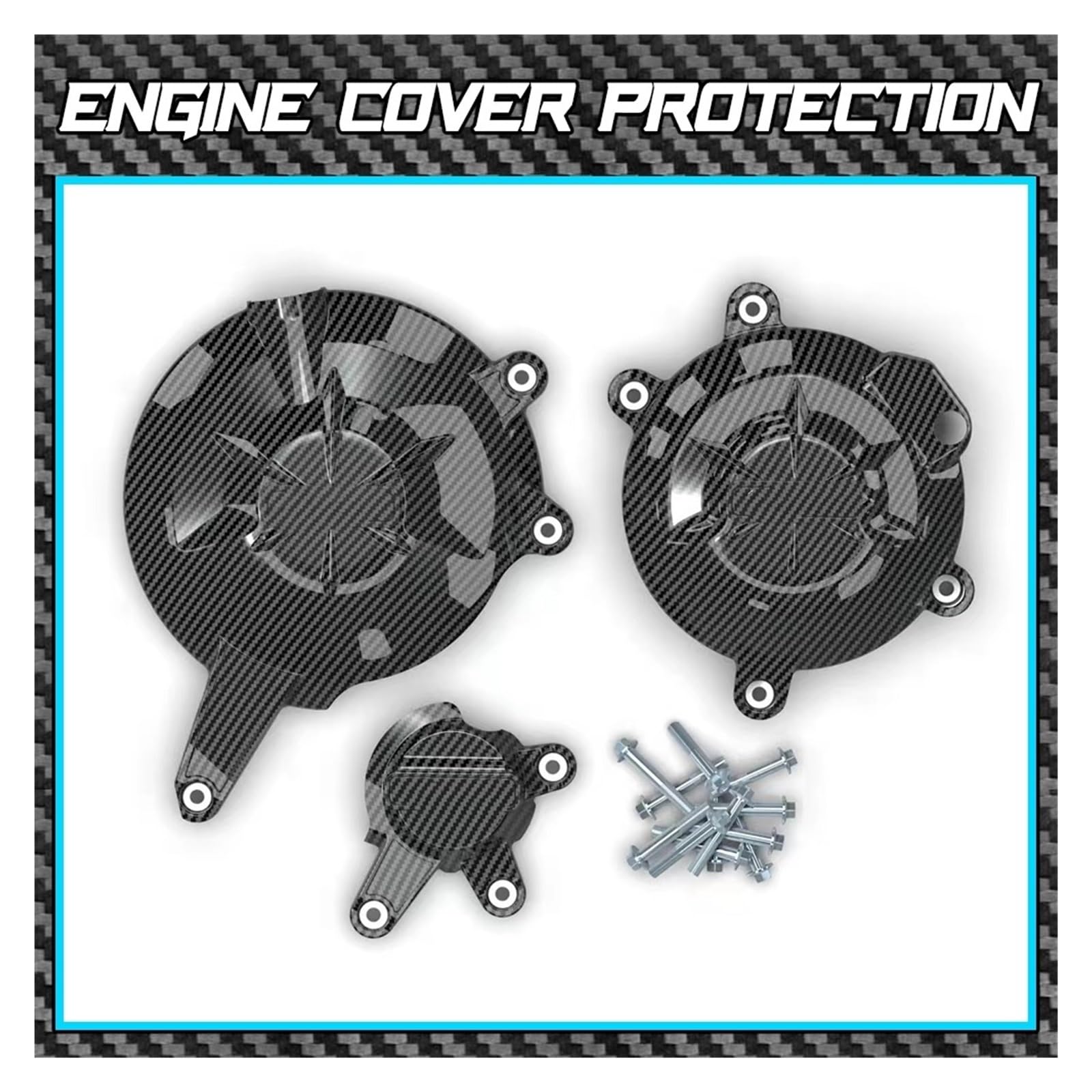Copertura motore Custodia protettiva Custodia protettiva per copertura motore moto per Kawa&saki ER6N ER-6N 2006-2016 2015 2014 2013 2012 2011ER6F ER-6F