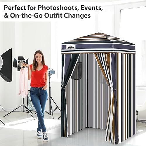 Vista 175 de EAGLE PEAK Flex - Toldo emergente ultra compacto de 4 x 4, refugio solar, vestidor, toldo portátil de privacidad tipo cabana para piscina, sesiones