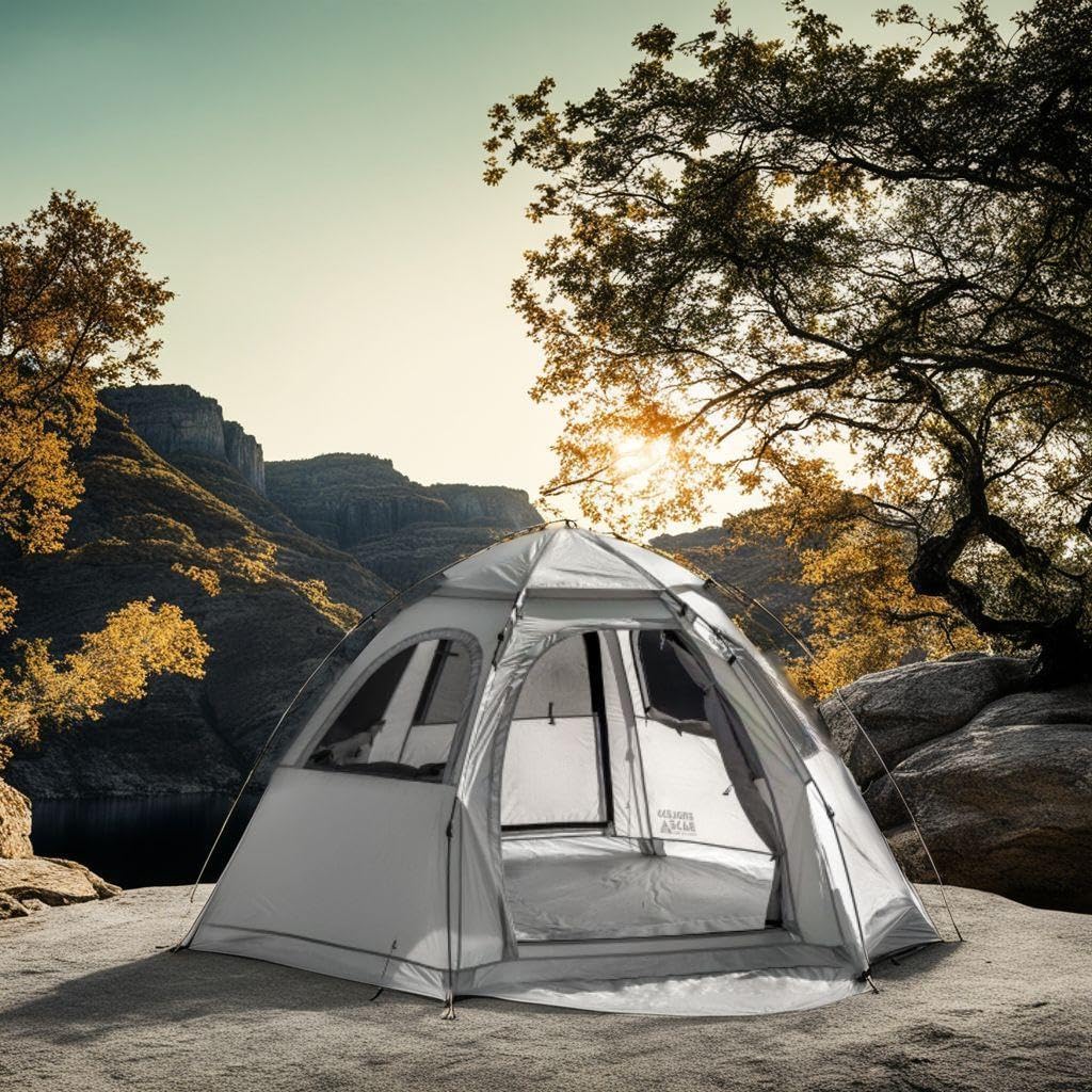 軽量UVカット 未使用35人用ワンタッチテント 耐水性 軽量UVカット 新品