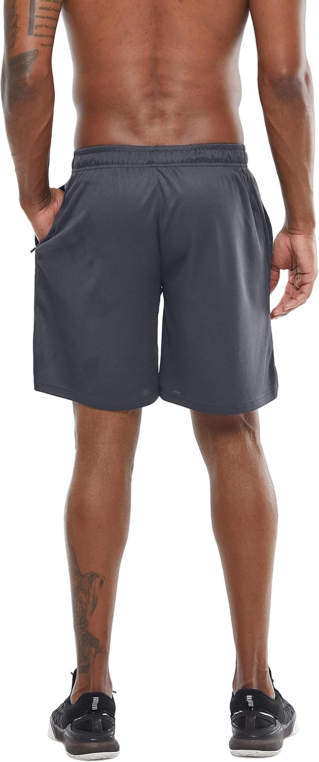G Gradual Men's 7" Workout Running Shorts Quick Dry Lightweight Gym Shorts with Zip Pockets : Sports & Outdoors