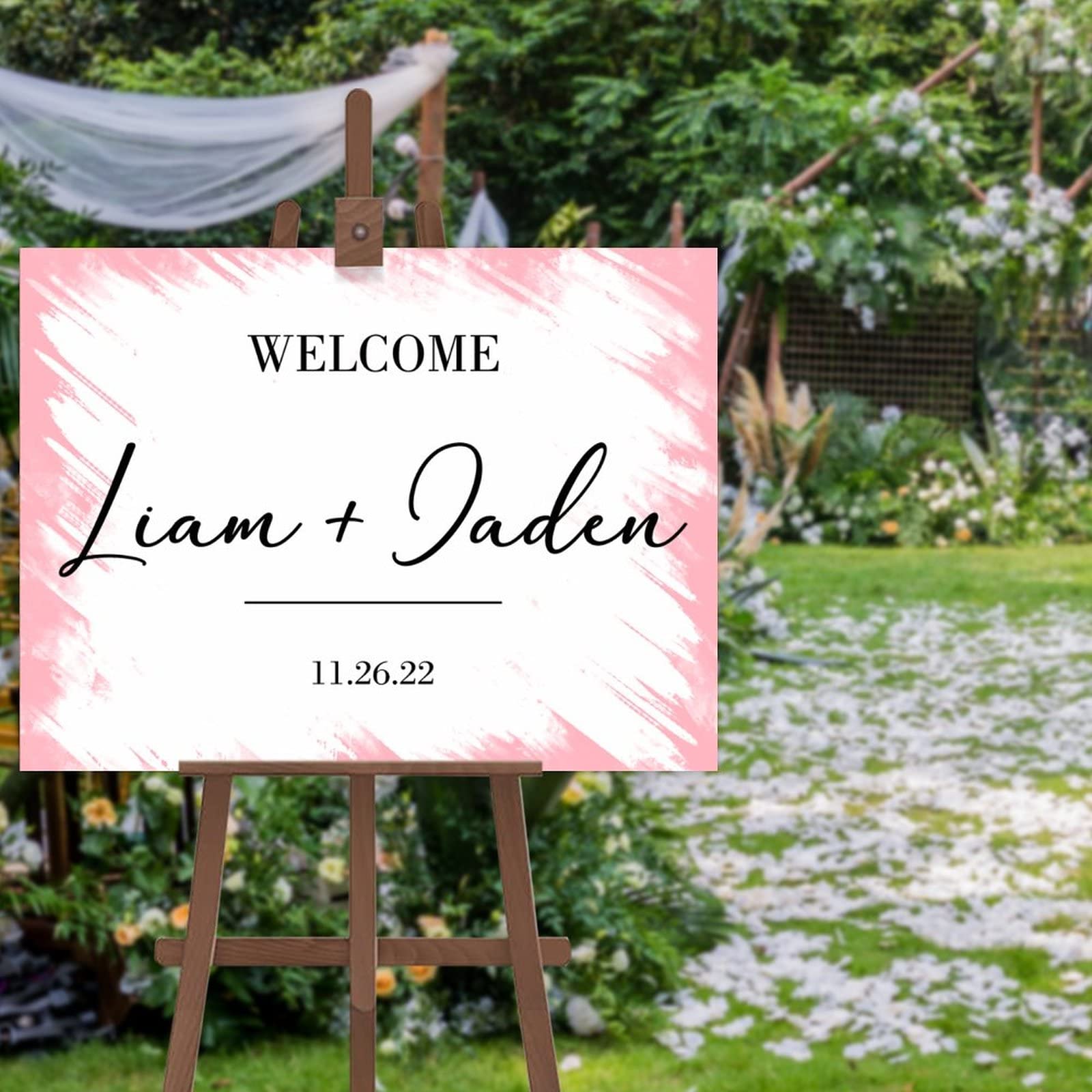 Panneau de bienvenue de mariage pour guider vos invités avec style