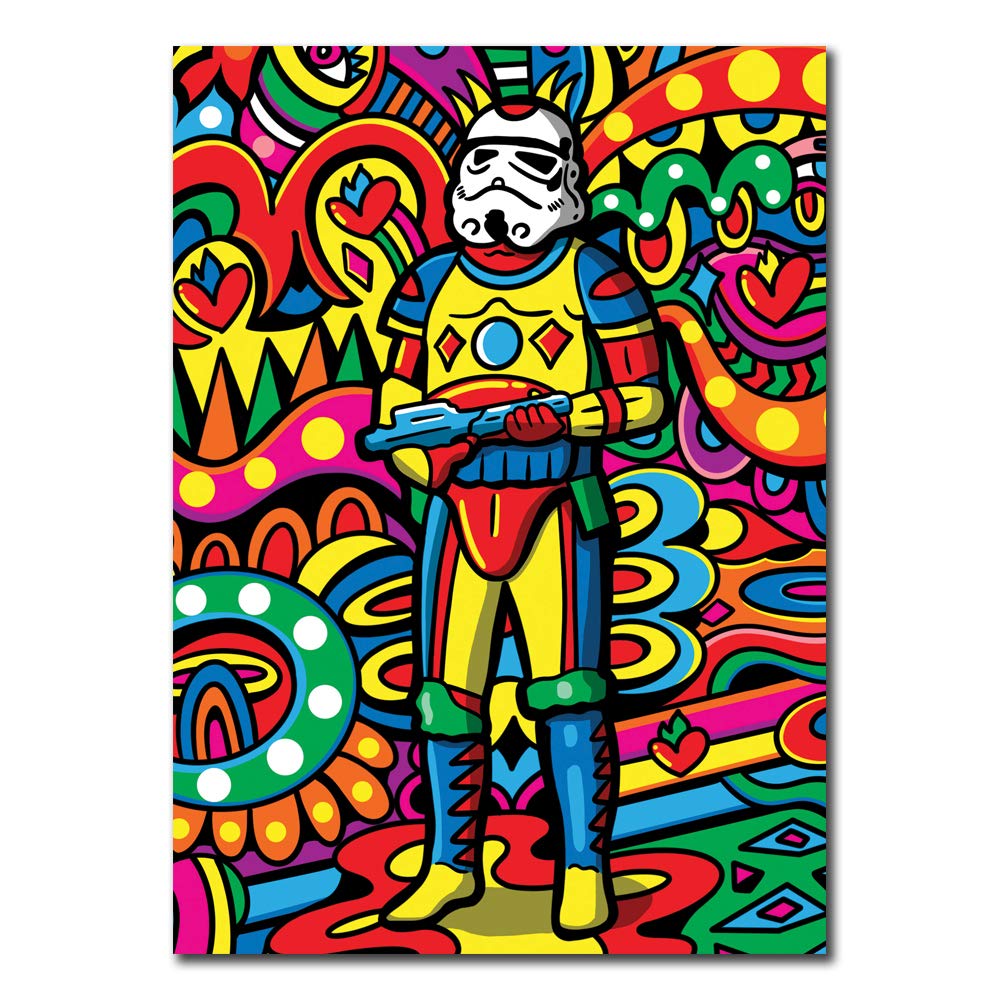 Disco Trooper Greeting Card/Space Wars Inspired Birthday Card/Blank Card