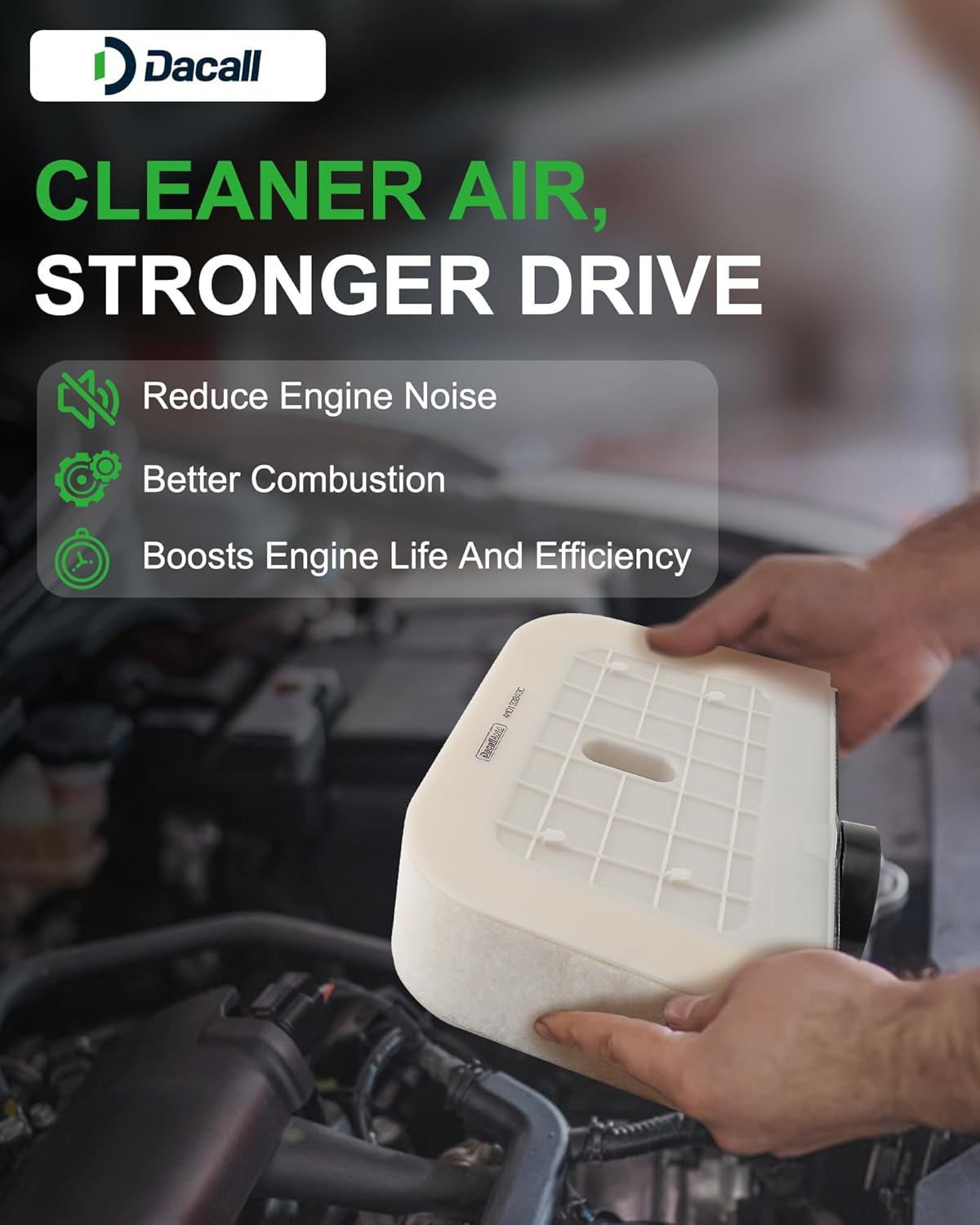 CA12368 Engine Air Filter fit for Audi Q7 L4-2.0L Only (2017-2026), for Audi Q7 V6-3.0L (2017-2019)