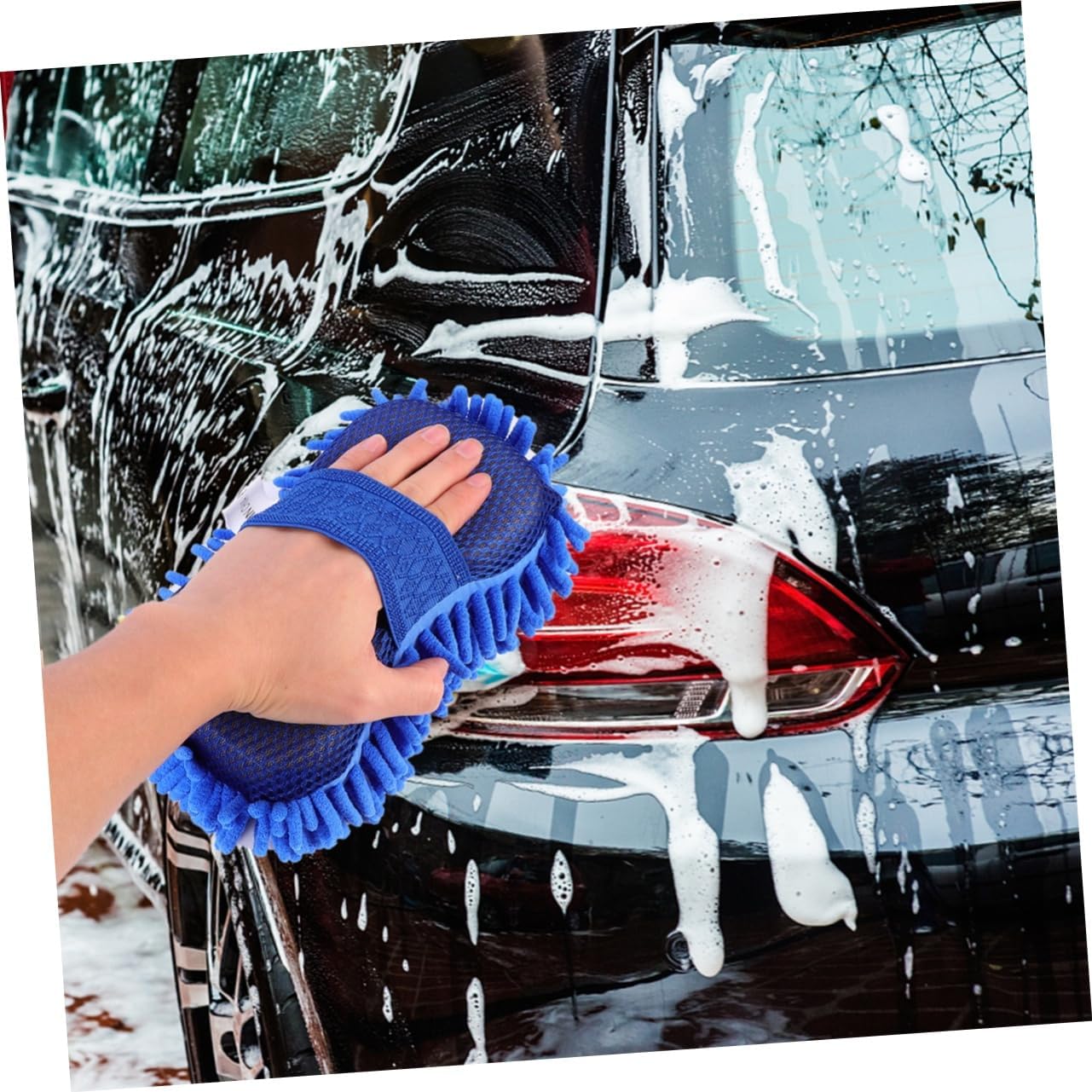 ABOOFAN 2sets 2pcs Auto Cleaning Gloves Lightweight Car Wash Mitts for Vehicle Cleaning Simple Design Suitable for All Car Easy to Carry and Store 2pcs*2