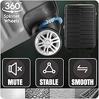 Amazon.com | IZOD Romeo 3 Piece Expandable Hardside Luggage Set