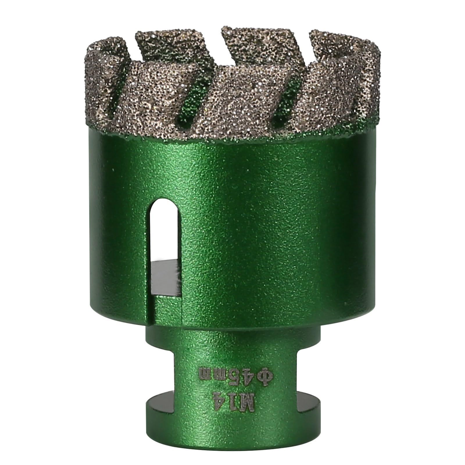 Tsophreniq 45Mm Diamantine Coated Rotary Hole Cutter Opener For Hard Materials Up To 50Mm With Enhancing Durability & M14 Thread Design Professional Diamantine Hole Cutter For Stone