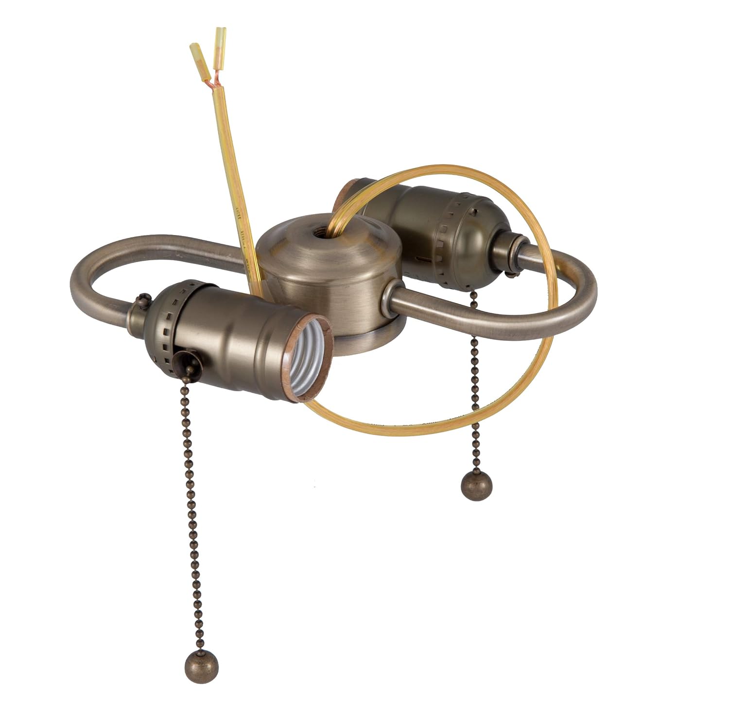 B&P Lamp® 2-Light S Type Cluster Body with Pull Chain Sockets