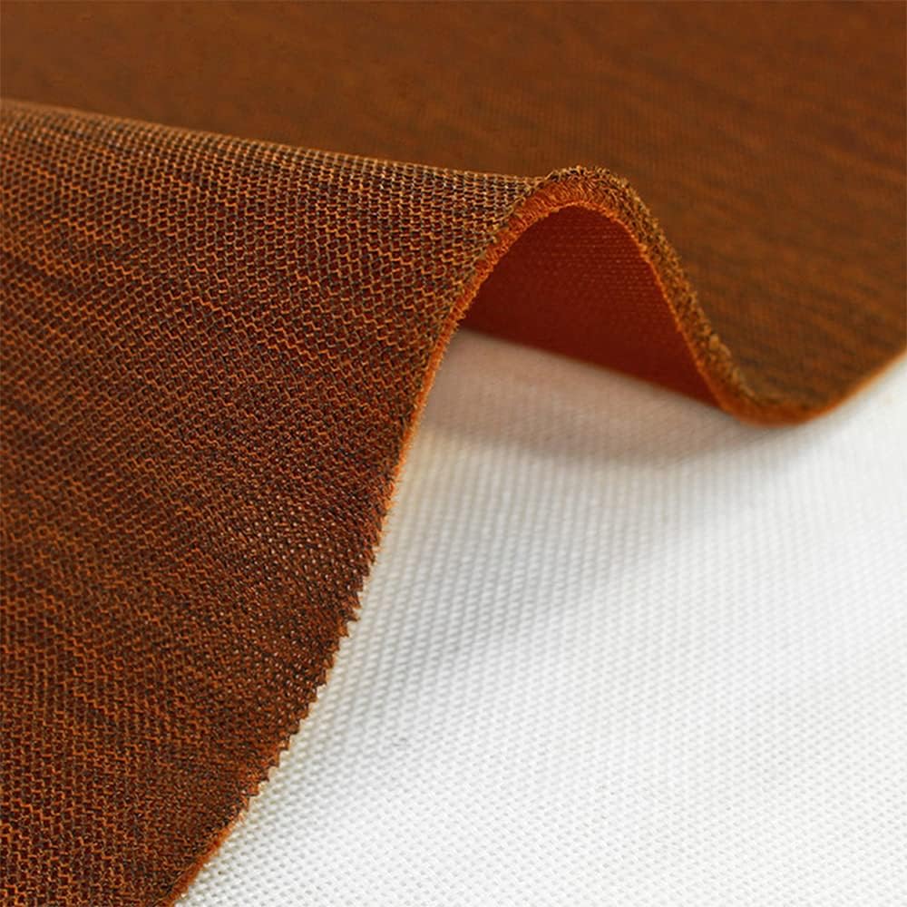 Flushbay Speaker Grill Cloth Brown Speaker Fabric Cover Material Vintage Dustproof Home Speakers/Media Cabinet/Stage Speakers/KTV Boxes Repair Fabric 19.7"x61.02" (Light Brown)