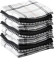 Vista 17 de T-Fal Paños de Cocina Premium con Textura de Waffle: Altamente Absorbentes, Súper Suaves y Duraderos - 100% Algodón, 12"x13" Toalla Plana