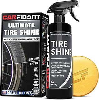 Carfidant Tire Shine Spray - Satin Finish