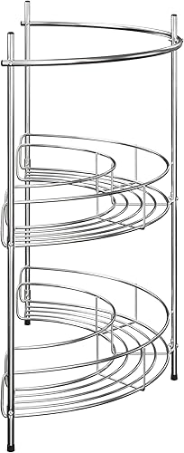 Miniatura 8 de Organizador de fregadero de pedestal, estante compacto para debajo del fregadero con 2 estantes de almacenamiento y soporte para toallas,