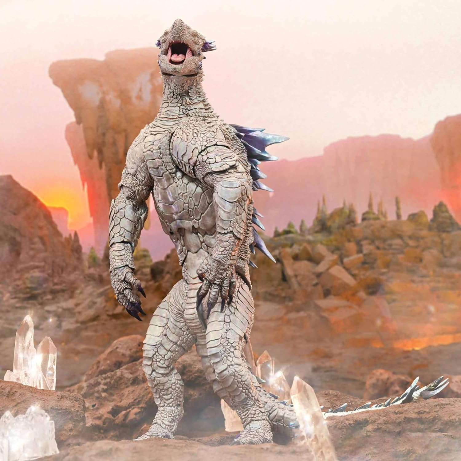 Pipigirl Hiya Toys King of The Monsters vs Kong Action Figure, King of Monsters Movie Monster Series, 6Inch Collectible Dinosaur Action Figures Model Decoration（Shimo）