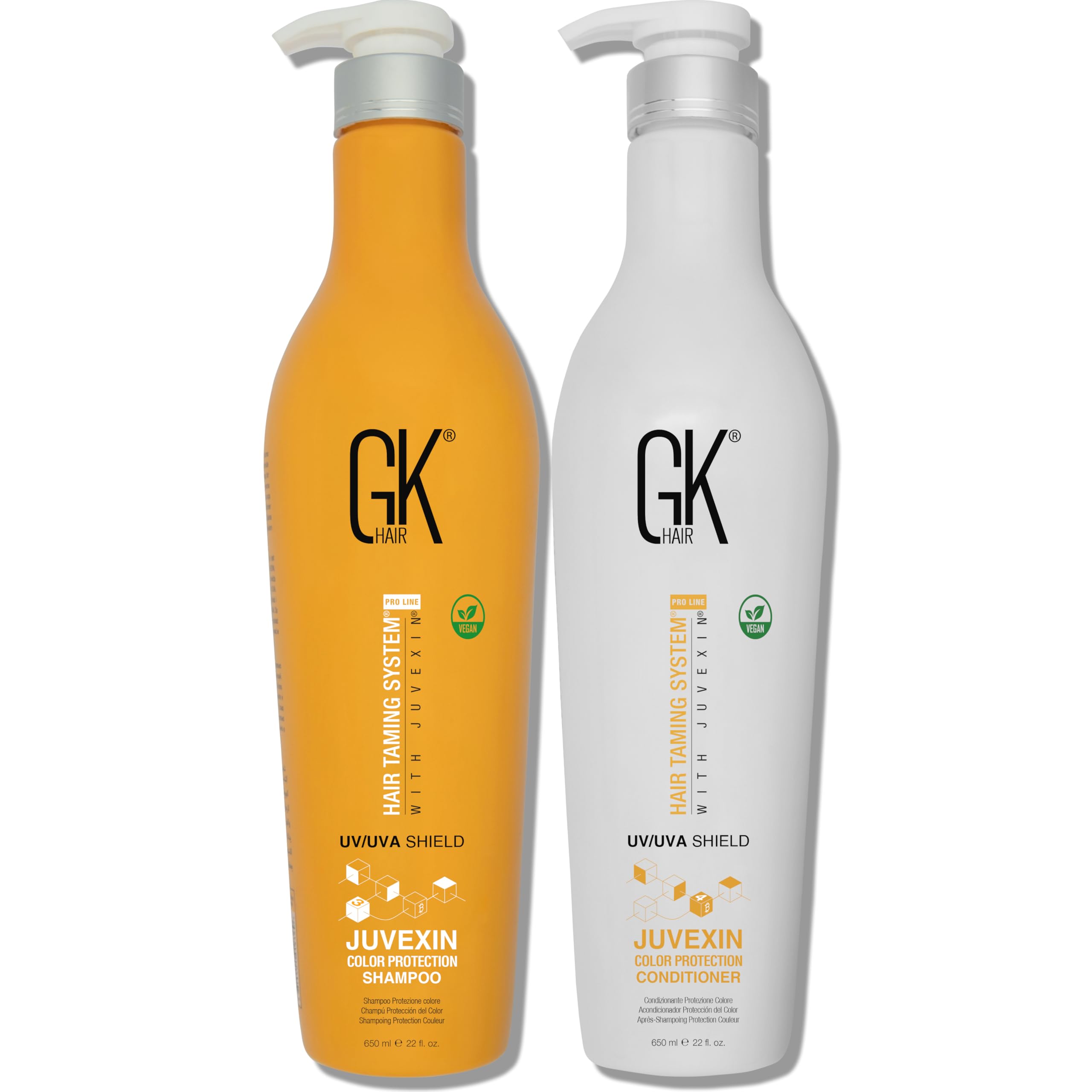 Color Protection Shield Shampoo and Conditioner – Blocks UV/UVA Rays – Color Treated Hair from Fading – Deep Hydration, Frizz Control, Restores Softness and Hydration