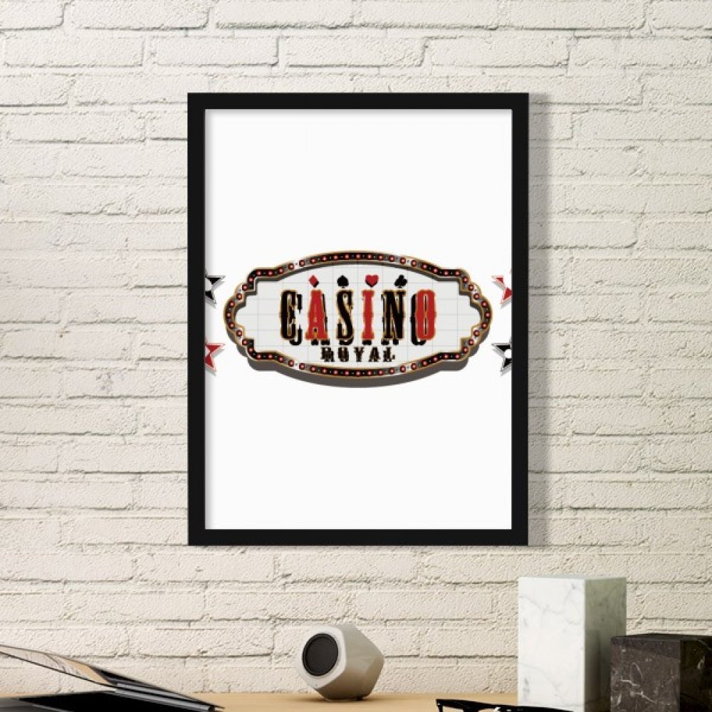 Cadre photo bois casino rouge DIYthinker pour décorer un petit espace mural terne sans percer