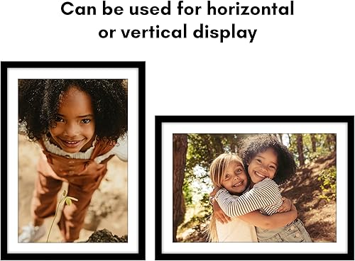 Miniatura 6 de Americanflat Marco para póster de 20 x 30 pulgadas con paspartú o póster de 24 x 34 pulgadas, sin paspartú, en madera negra de ingeniería con