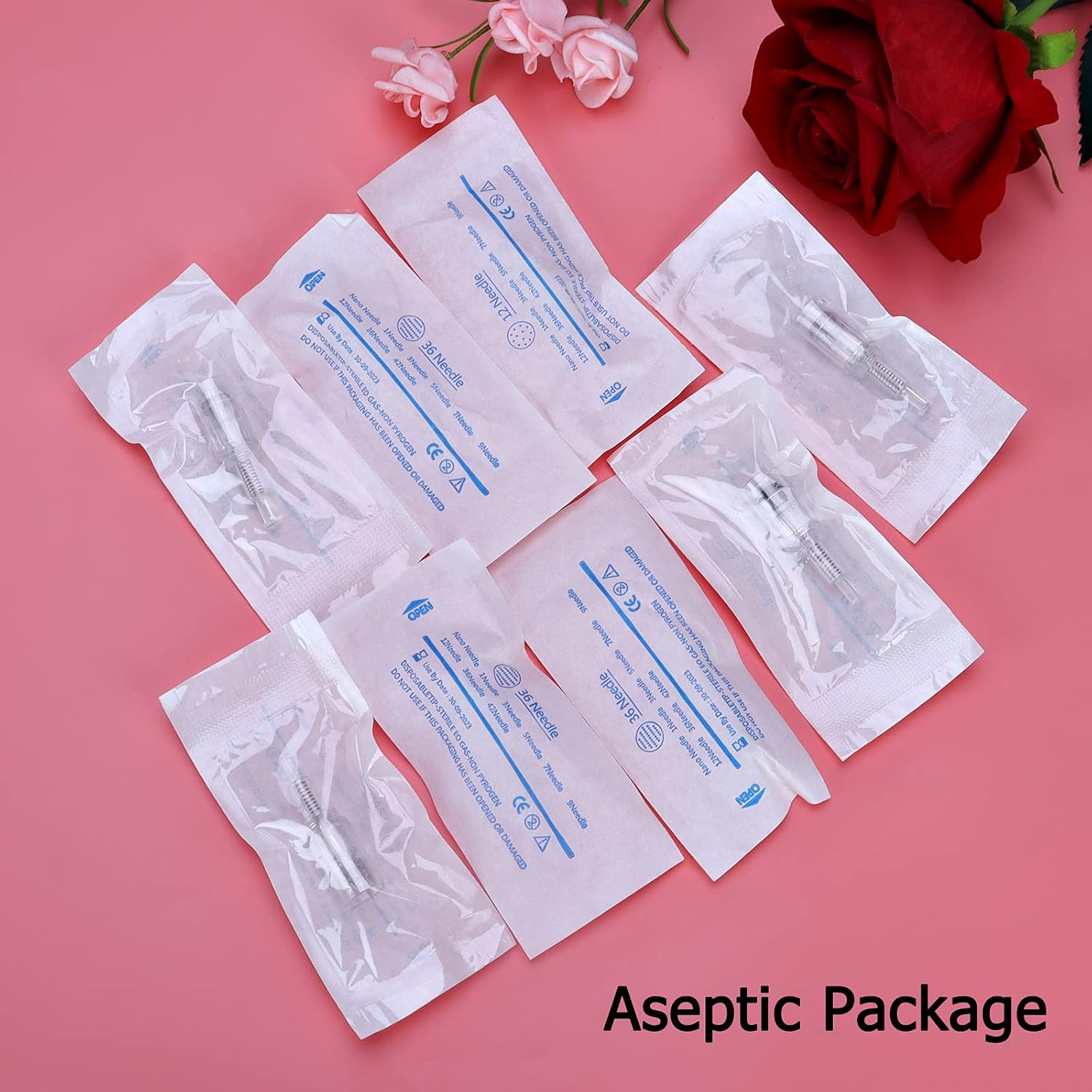 20Pcs 36 Pin Replacement Micro Needle Cartridges Microneedling Dermapen Needles Parts for Auto Electric Derma Microneedle Pen Thread Slot 36 Pins - Image 3