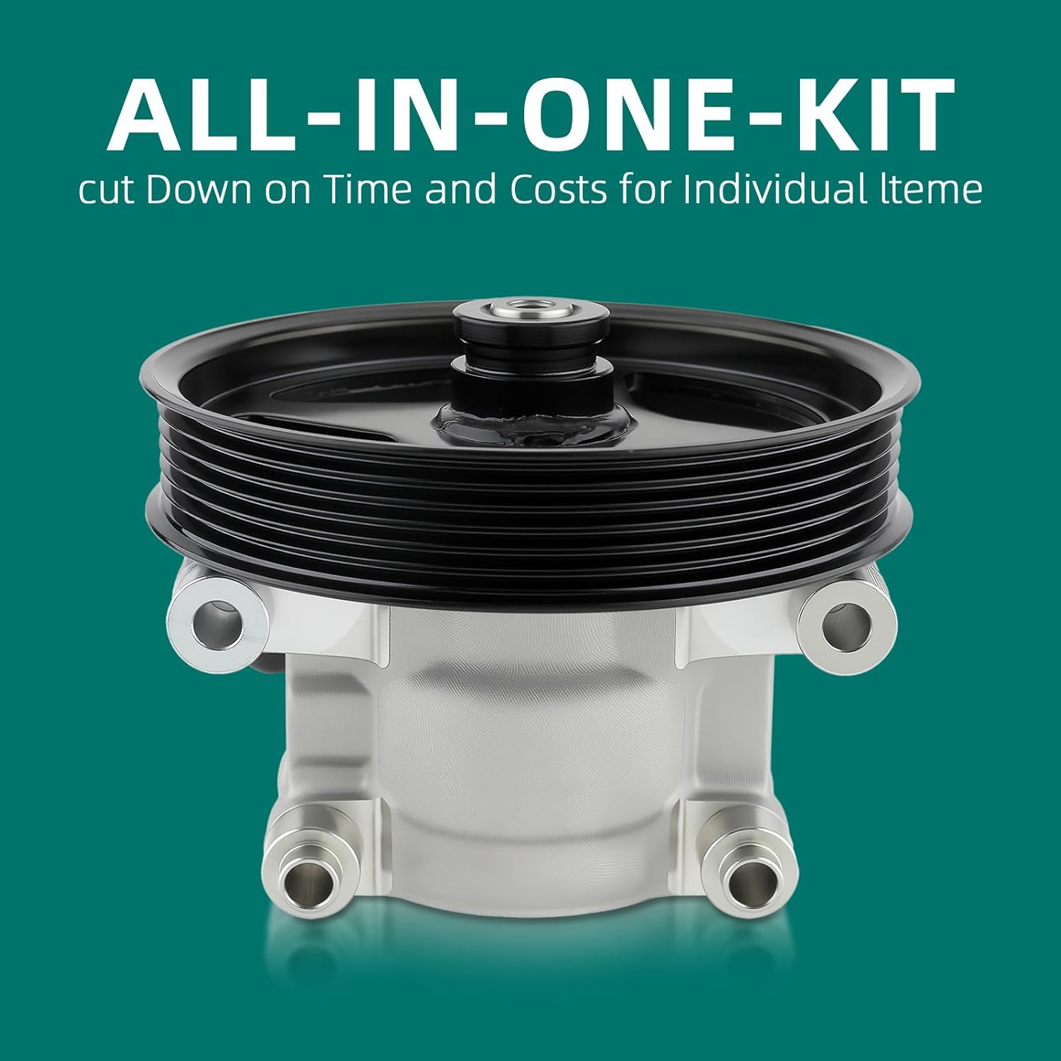 AUTOKAY N7120122A1 Power Steering Pump With Pulley Fits for Ford Expedition 2003-2006 Ford F-150 Lobo 2004-2008 for Lincoln Mark LT 2006-2008 Navigator 2003-2006 RE# 2L7Z3A674CARM 20-312P1 20312P1