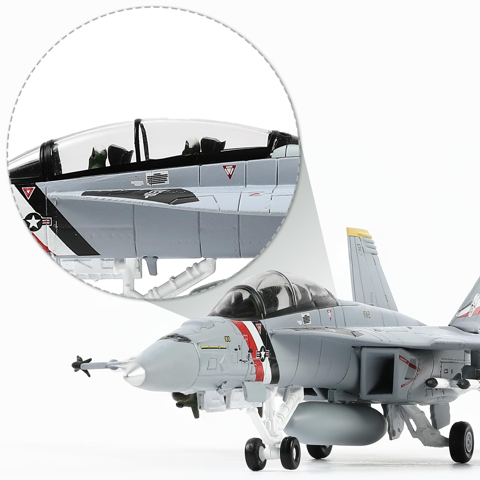 Amazon.co.jp: NUOTIE 1/100 F/A-18F スーパーホーネット VFA-2 ダイ