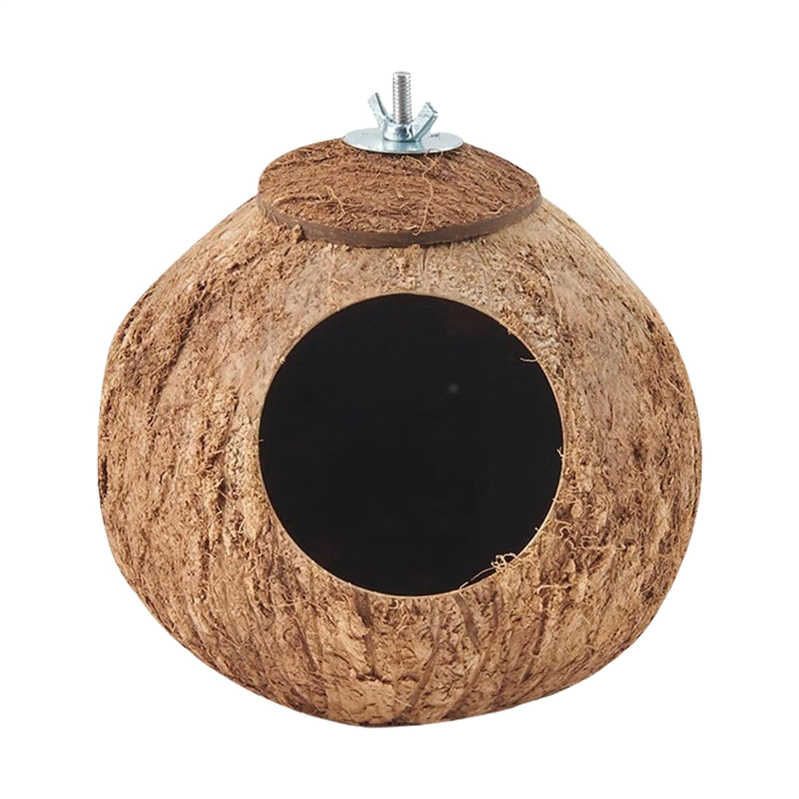 Coco Bird Nest for Cage - Coco Shell Nesting House for Birds Cage, Parrot Nest Hut | Bird Resting House Shell, Lovebirds Habitat Decor Indoor Outdoor Pet Breeding Hut for Gentoo