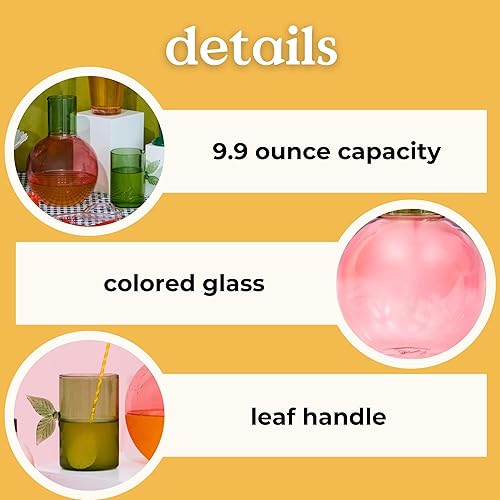 Miniatura 3 de ban.do Linda jarra de cristal, jarra de agua de cabecera, novedosaúnicajarra y taza de frutas, cereza