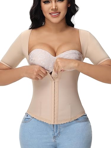 SHAPSHE Modelador de cintura para mulheres, controle de barriga, modelador de cintura, modelador de cintura, tops de manga curta