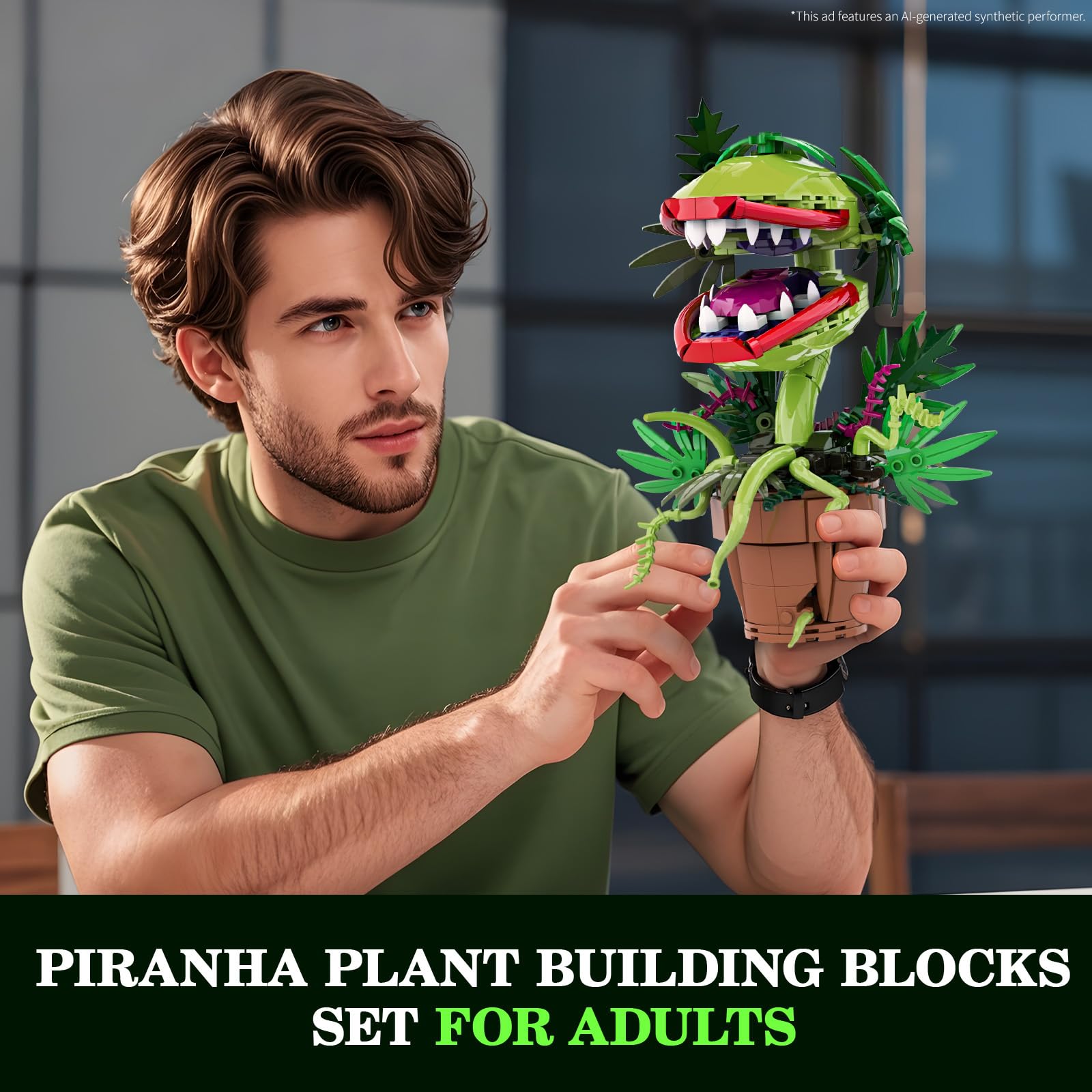 Amazon.com: Tweandar Audrey 2 Piranha Plant Building Block Set