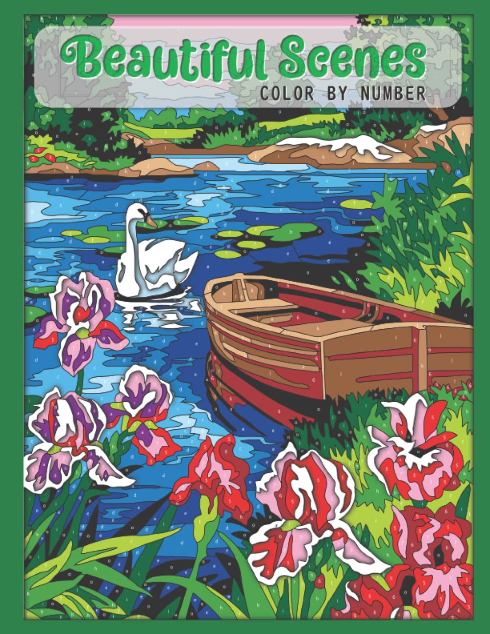 Beautiful Scenes - Color by number: Relaxation and Stress Relief (Color by Number Coloring Book for Adults) (Color by Numbers Book)