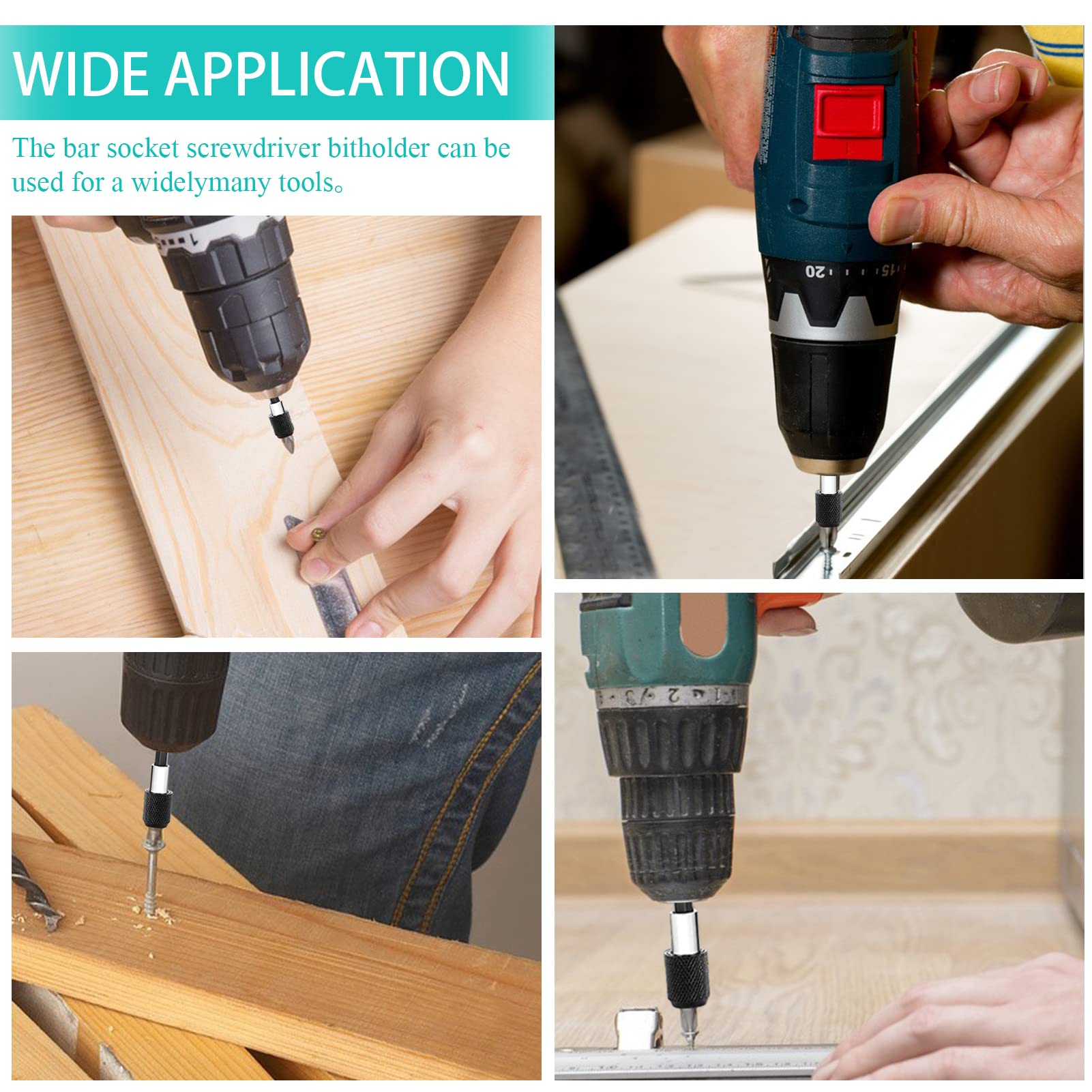 10 Prolunghe Magnetiche Per Avvitatore - 60mm | Attacco 1/4" | Per Cacciaviti E Trapani - Foto 7