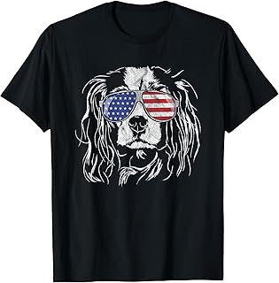 Funny Proud Cavalier King Charles Spaniel Patriotic dog tee T-Shirt