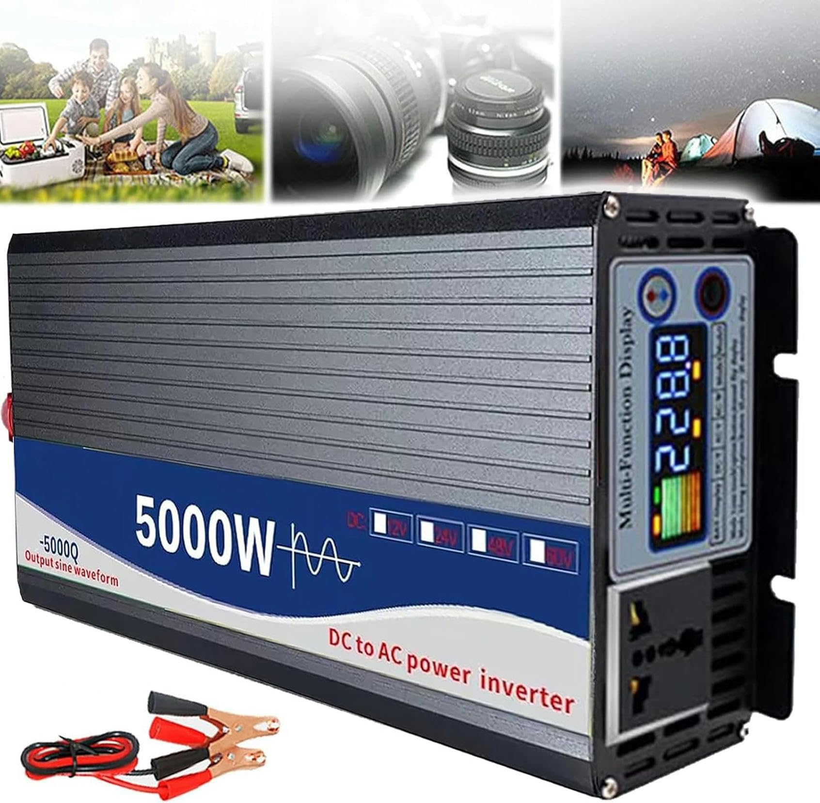 Convertisseur onde sinusoïdale pure élimine les parasites pour appareil sensible 60V