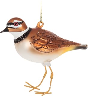 Abbott Collection Killdeer Ornament, Glass (4.5" L)