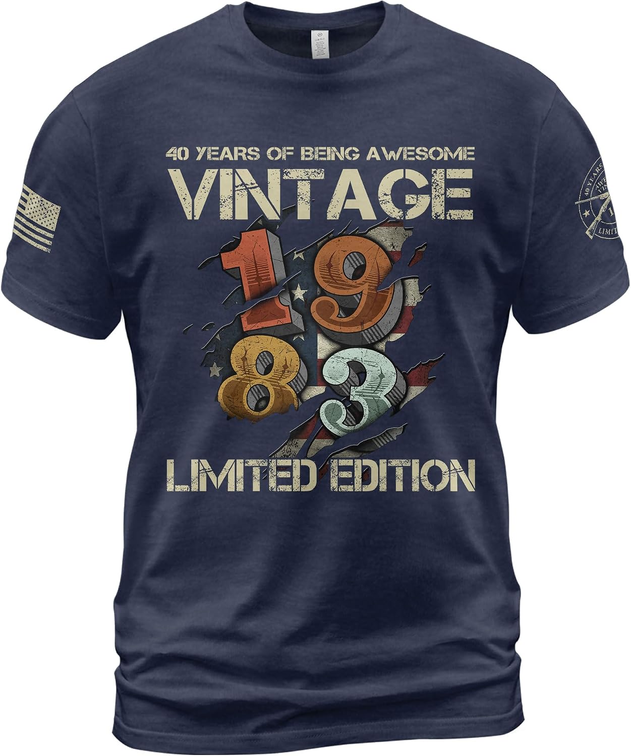 Vintage 1983 Tshirt for Men, 1983 40th Birthday, 40th Birthday Shirts for Men, Vintage Year Shirt 3