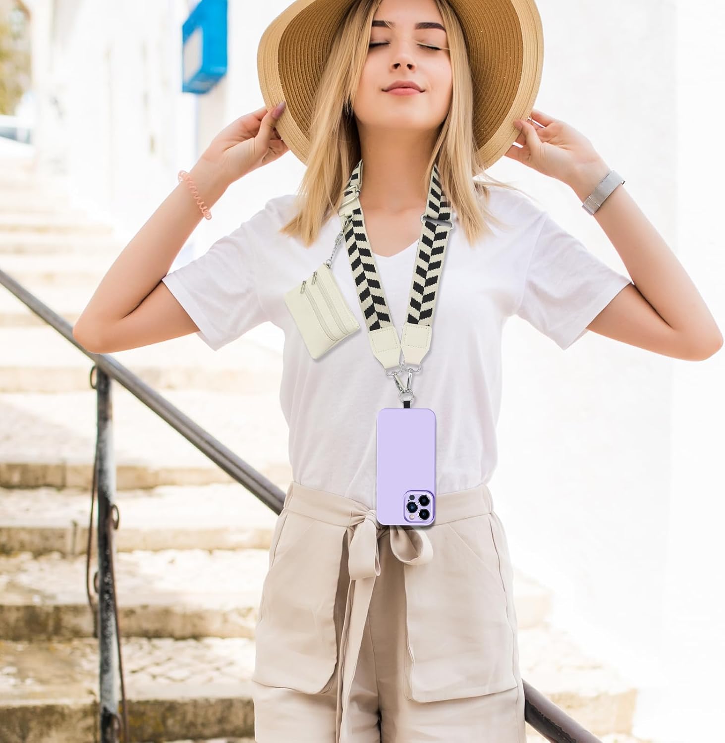 Cell Phone Lanyard with Wallet - Anti-Theft Crossbody Adjustable Phone Strap for Most Smartphones, for Men & Women - Image 5