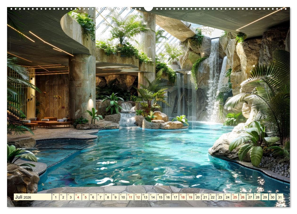 Biophilic Design - Verbundenheit mit der Natur (hochwertiger Premium Wandkalender 2026 DIN A2 quer), Kunstdruck in Hochglanz: Orte schaffen, die Menschen glücklicher machen. (CALVENDO Orte)
