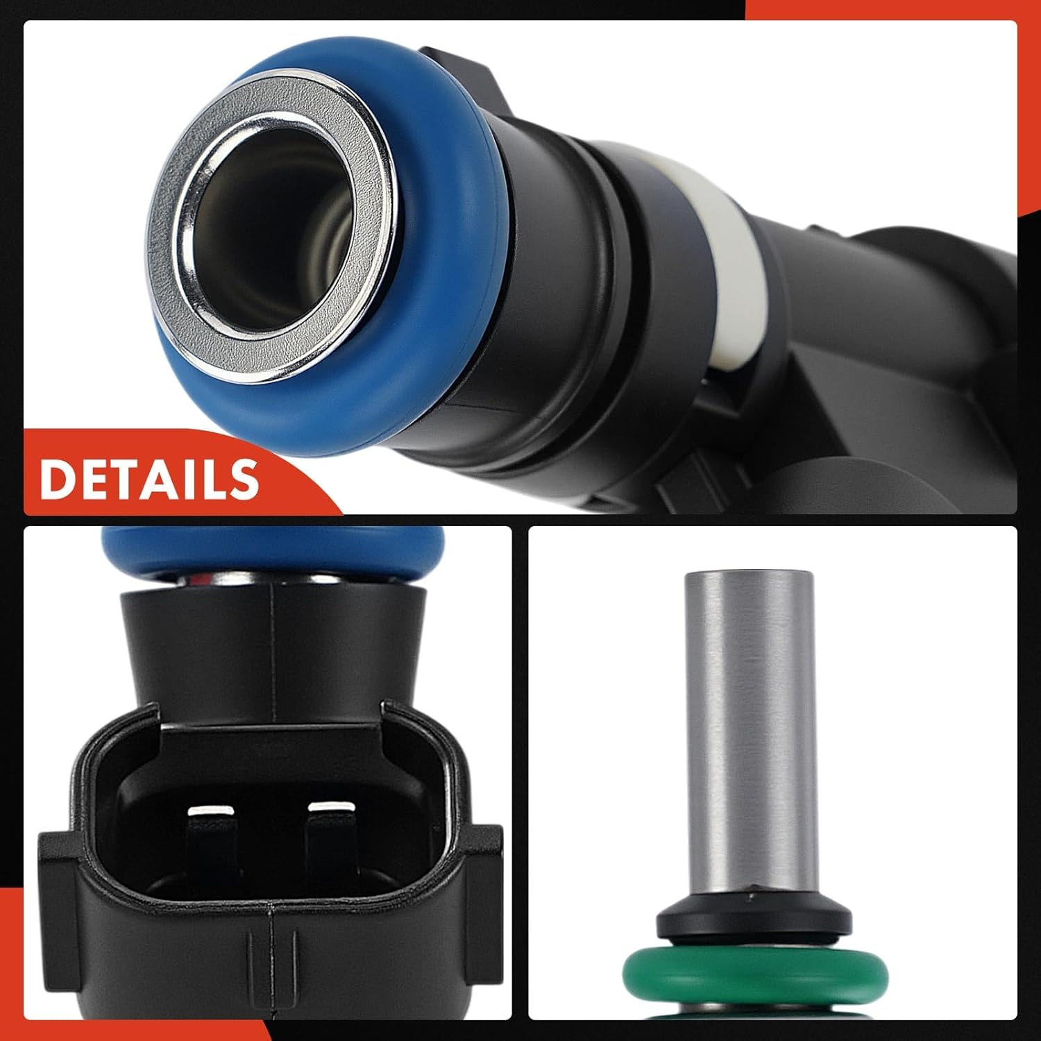 A-Premium Set of 4 Fuel Injectors Compatible with Mitsubishi Outlander Sport 2011-2013, Lancer 2008-2013, 2.0L