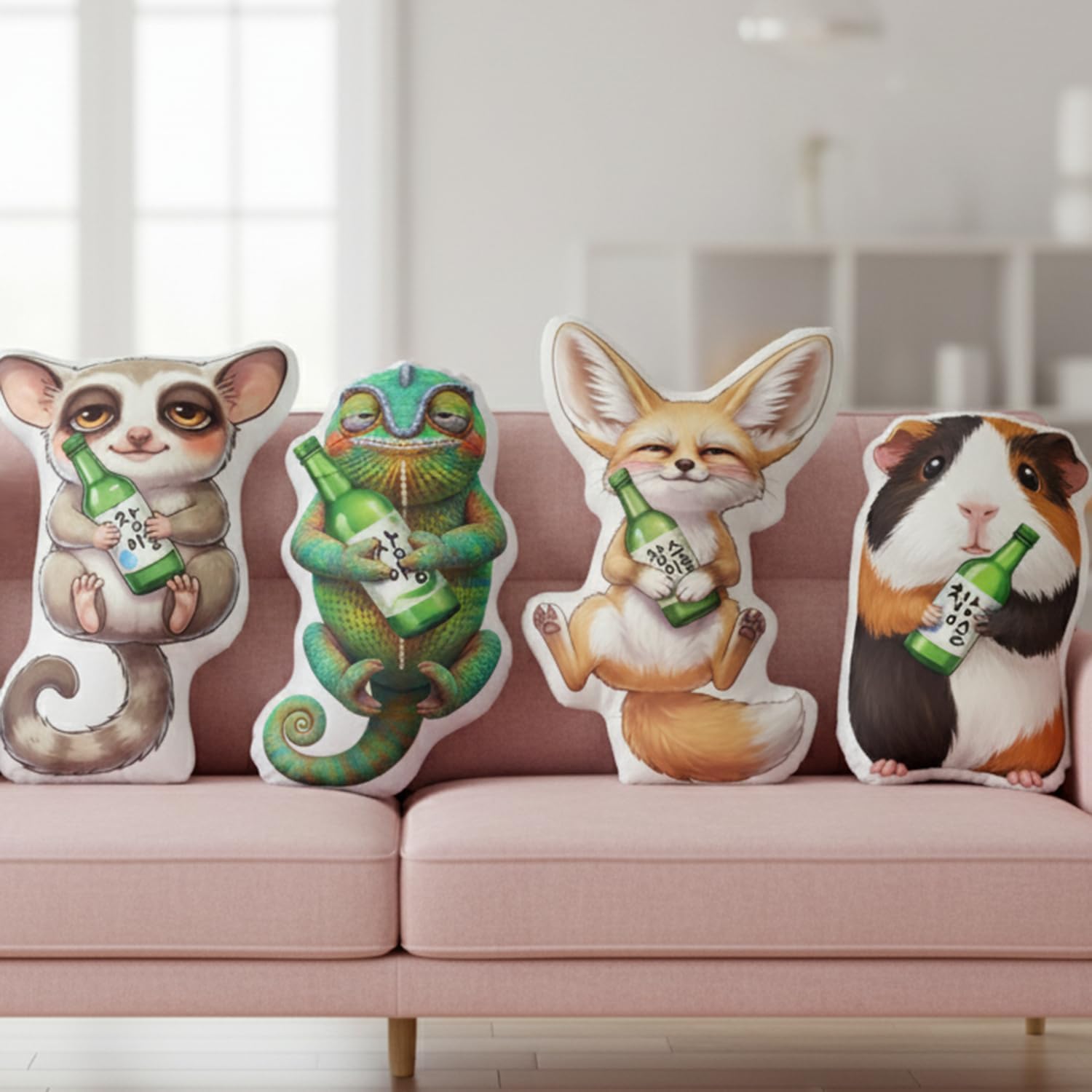 Chameleon Realistic Animal Shaped Throw Pillow, Novelty 3D Decorative Cushion, Double-Sided Print, Gift for Exotic Pet Lovers, 16 Inch SUJANM3 image 3