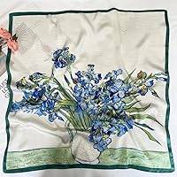 Vista 154 de FONYVE - Pañuelo de satén sedoso de tamaño mediano para mujer, cuadrado, 27.5 x 27.5 pulgadas