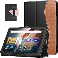 Vista 28 de MoKo - Funda compatible con la tablet Kindle Fire HD 8 y 8 Plus (10ª generación, versión de 2020), funda de soporte plegable y diseño delgado