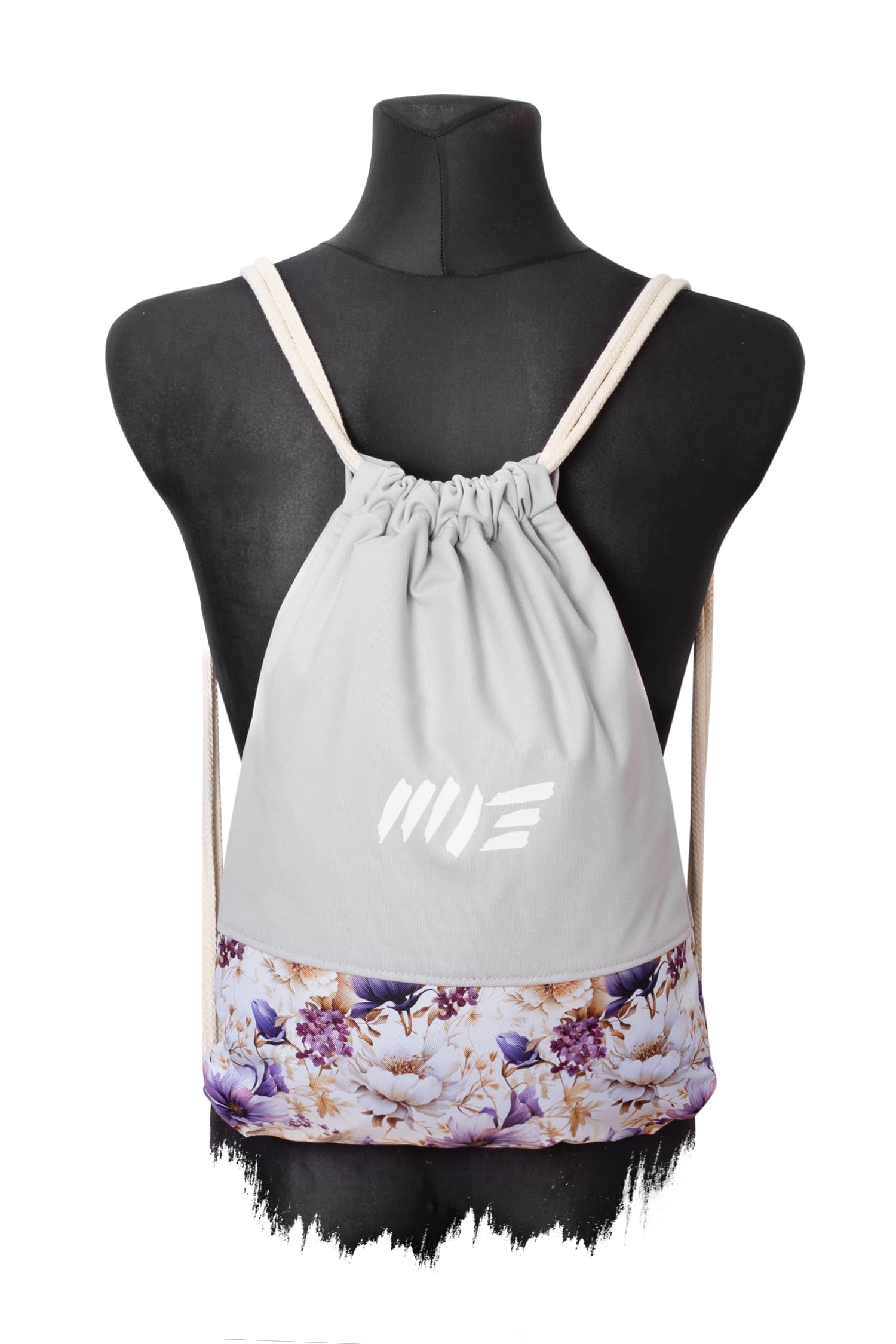 Manufaktur13 Floral Sports Bags - Turnbeutel mit Blumenmuster, Rucksäcke, Flower Pattern Gym Bags, Backpacks, Sportbeutel, Jutebeutel, Blumen Tasche (M13)