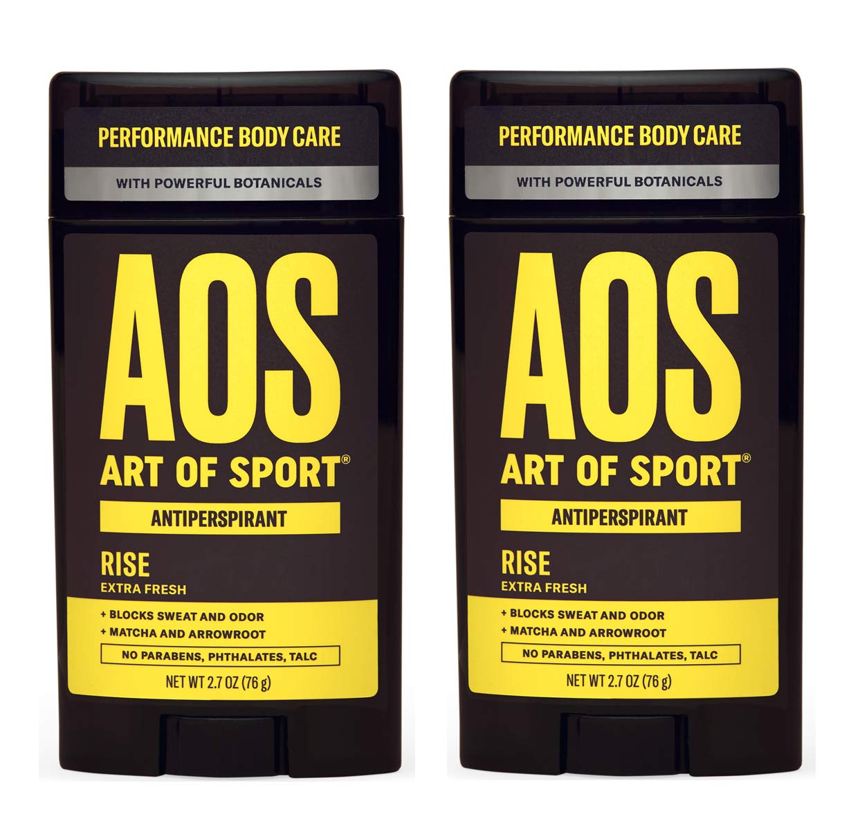 Art of Sport Men's Antiperspirant Deodorant (2-Pack) - Victory Scent - Antiperspirant for Men with Natural Botanicals Matcha and Arrowroot - Cool Eucalyptus Fragrance - Made for Athletes - 2.7oz : Beauty & Personal Care