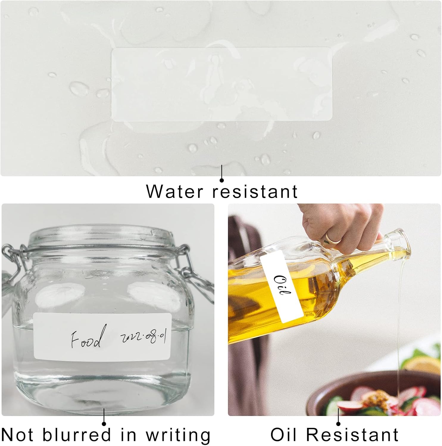 Removable Freezer Labels, Date Label 1x3 Inch Food Storage Stickers, Waterproof Oil Resistant Easy Clean Leaves no Residue 250 Total Per Roll - Image 3