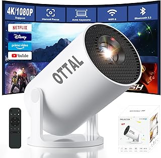 New Upgraded HY300 Pro+ Mini Projector with WiFi and Bluetooth Built in Apps
