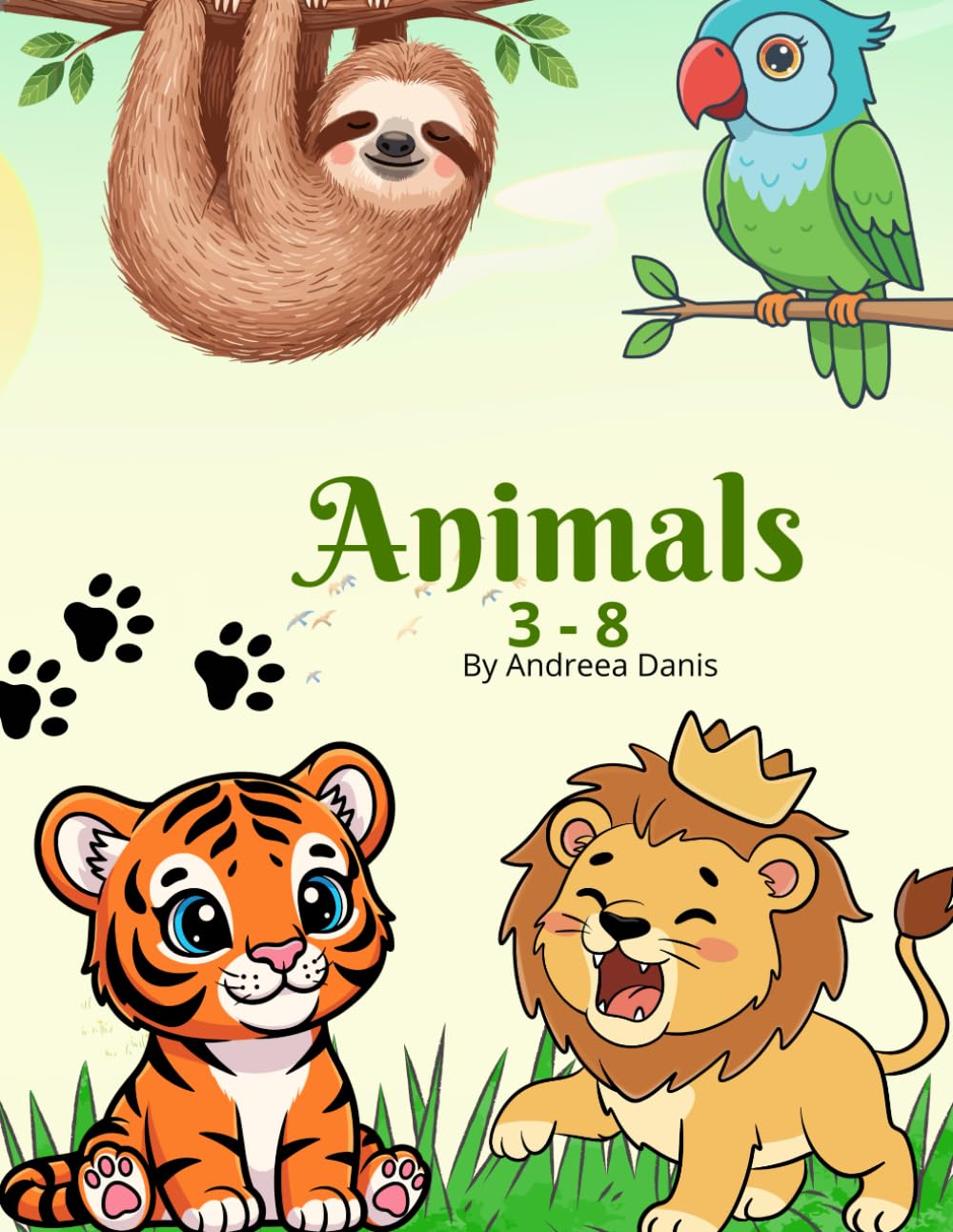 Animals: Coloriamo gli animali. LIBRO DA COLORARE per Bambini 3-8 anni