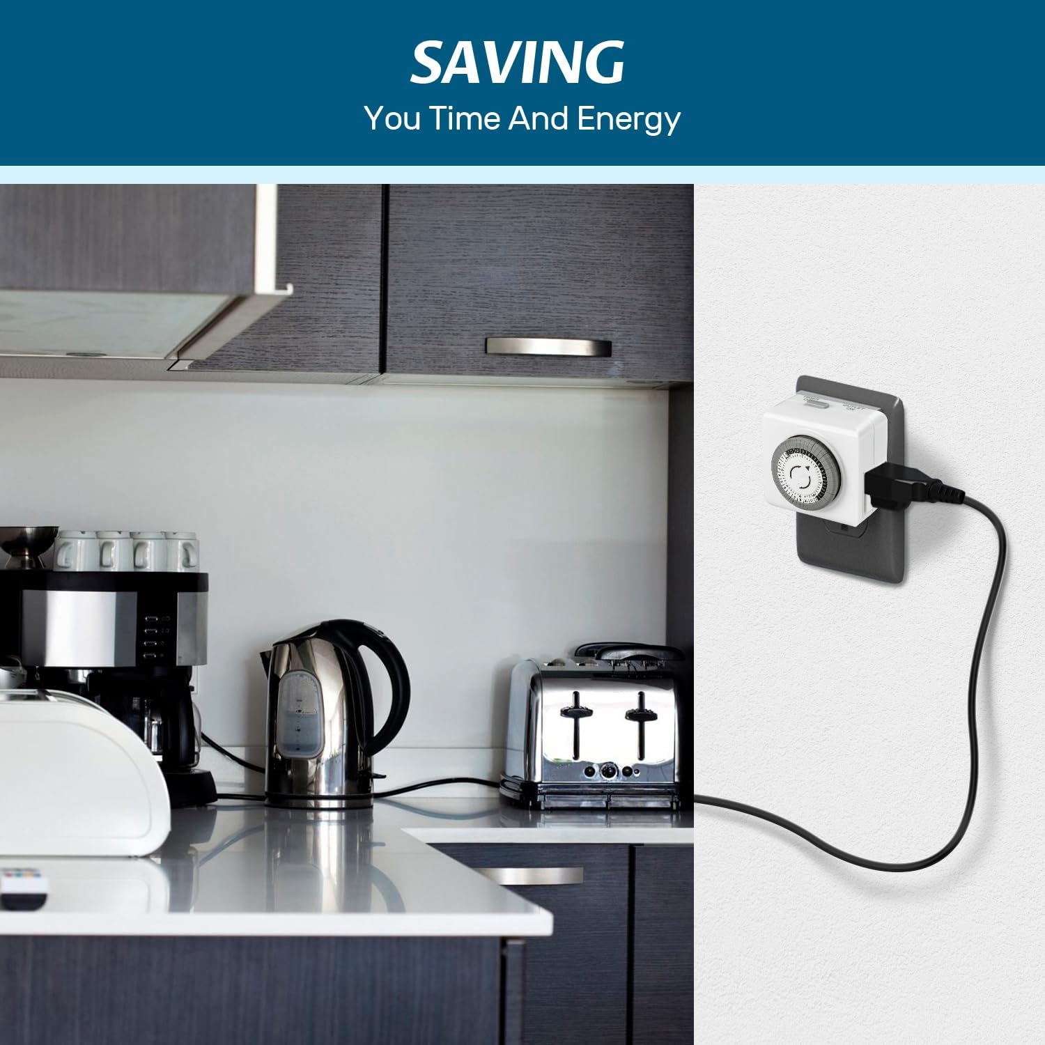 ARGENDON Accessory Package. Extension Cord Organizer for House and Yard. Portable LED Worklight for Automotive, Mechanic, and Grill. Timers are Used for Fish Tanks, Fans, and Lights.