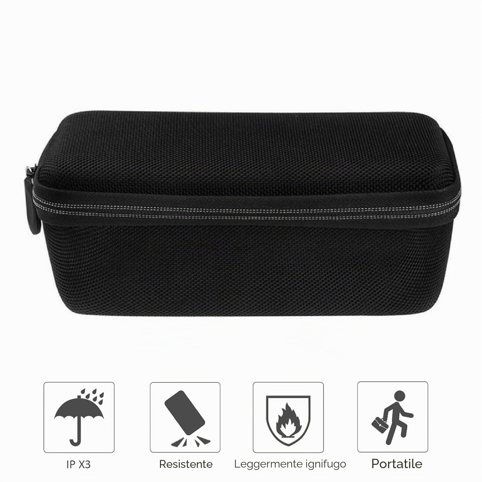 Custodia di Trasporto Impermeabile per Proteggere e Trasportare il tuo Bose Soundlink Mini 1 e 2,Interno Imbottito con Bolle per Altoparlante e Dock, Tasca in Rete,Laccetto da Polso