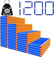 Vista 1 de POKONBOY 1200 Pack Refill Darts Compatible with Nerf Guns, Refill Bullet Darts Foam Darts Compatible with Nerf Guns N-Strike Elite Series Blaster
